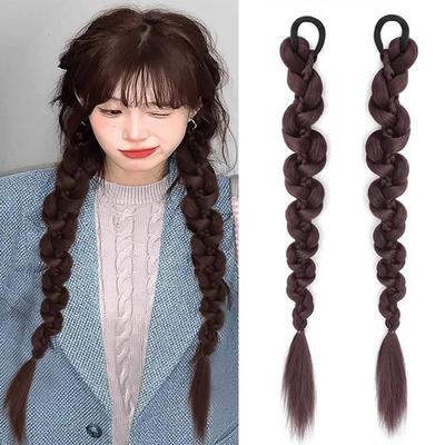 HAPVITAL Hair Extensions, Braids, Wigs, Dance Extensions, 50cm, Ponytails, Twin Tail, Braided Hair Extensions, Costumes, Events, Parties, Birthday