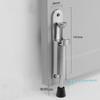 Kick Down Door Stop Premium Heavy Duty Zinc Alloy Anti Skid Rubber Base Easy Installation for Dorm Room Student Use