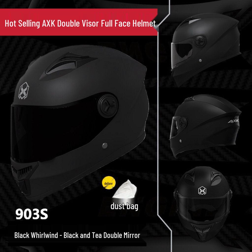 Double-Sided Mirror Electric Motorcycle Full-Face Helmet Unisex, Universal Summer Half Helmet