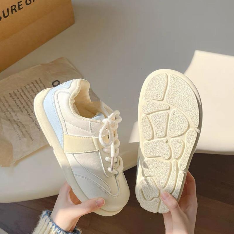 Spring little white shoes women's ugly cute big head shoes new versatile campus style sports and leisure board shoes