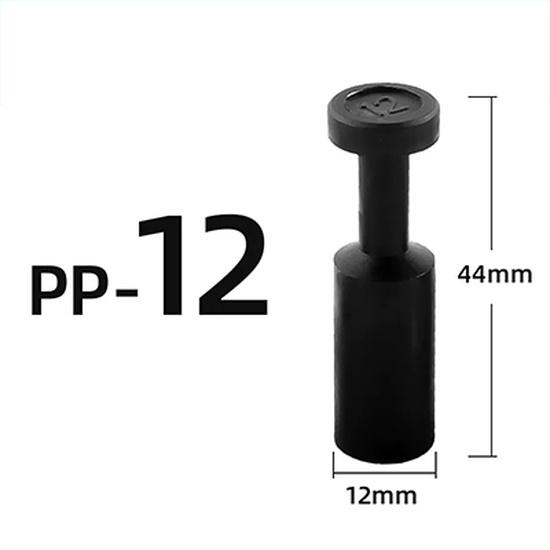 10pcs PP PPF4 /6/8/10/12mm Pneumatic Blanking Pipe End Cup Plugs Air Hose Tube Push Fit Connector Plastic Plug Ventilation Valves 4