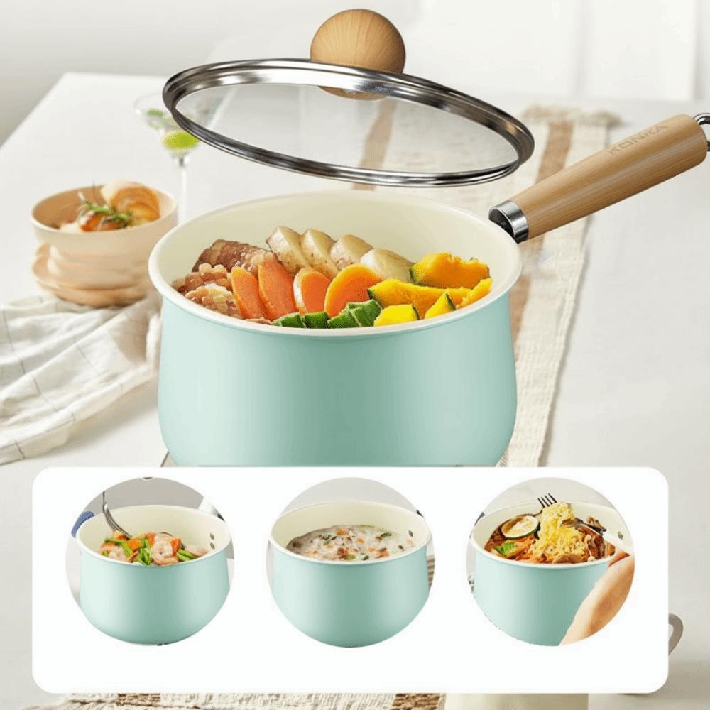 14/16cm Non Stick Pan Cooking Baby Food Pot Multi Purpose Milk Pot  Small Family