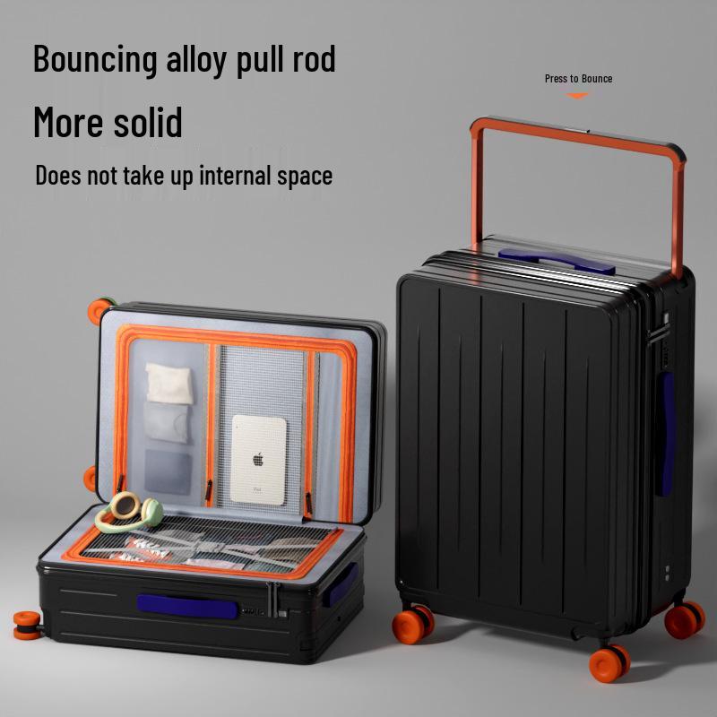 Women s Multifunctional Lightweight Suitcase - 20  Carry-on & 24  Large Capacity Wide Drawbar 20-inch [Carry-on/Wide Drawbar]
