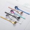 Stainless Steel Coffee Spoon Cat Paw Spoon Cake Milk Powder Scoop Baking Spoons Stirring Spoon Kitchen Tableware Tool