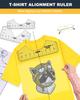 9Pcs/Set T-Shirt Rulers To Center Designs Tshirt Ruler Guide With Size Chart for Adult Youth Toddler Sewing Measurement  Tools