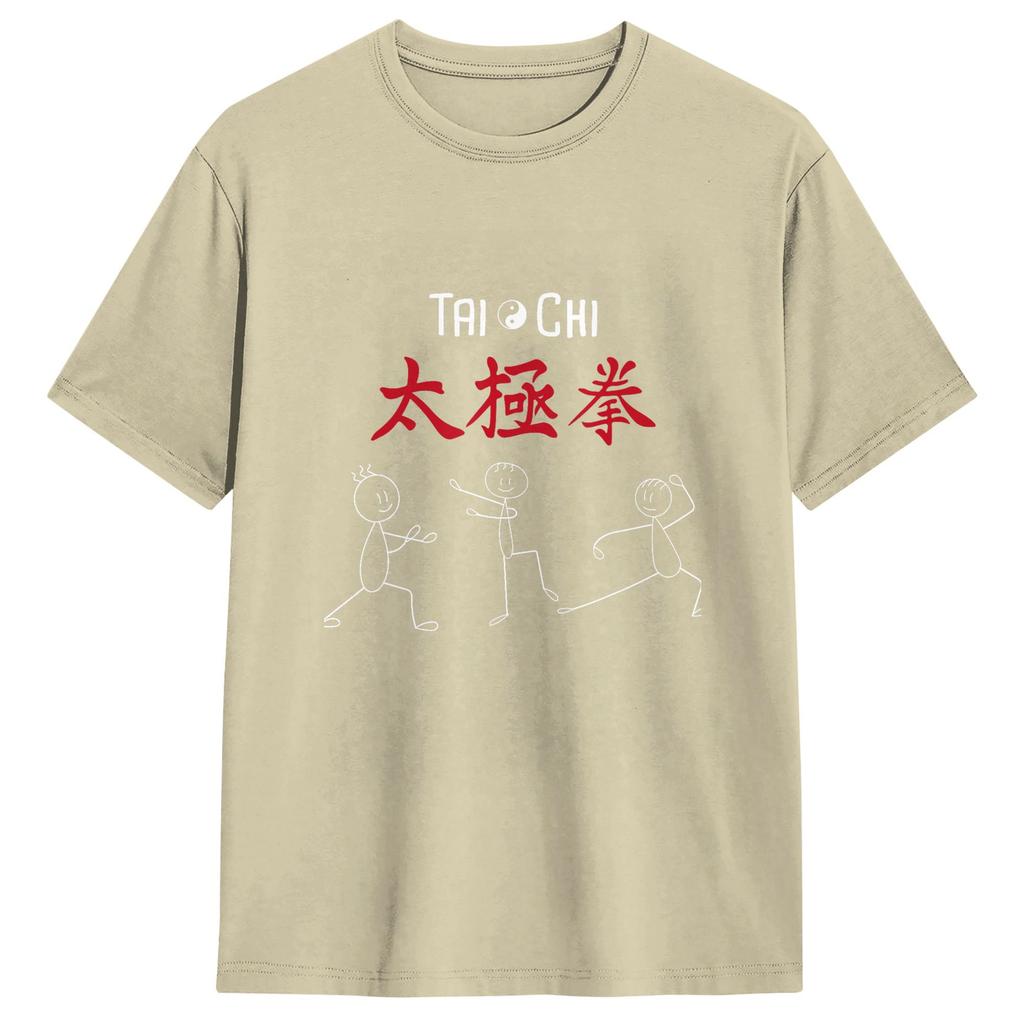 Tai Chi T Shirt Summer 100 Cotton T Shirts For Unisex Hippie Pattern Tshirt Short Sleeve Vintage Top Tees