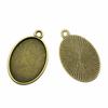 Accessories Parts Fit 18x25mm Oval Glass Cabochon Base Tray Bezel Wedding Jewelry Findings QA039