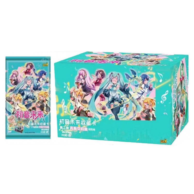90Pcs/Set Hatsune Miku Virtual Character Singing Girl Collection Hobby Cards Youth Symphony Box Children's Gift