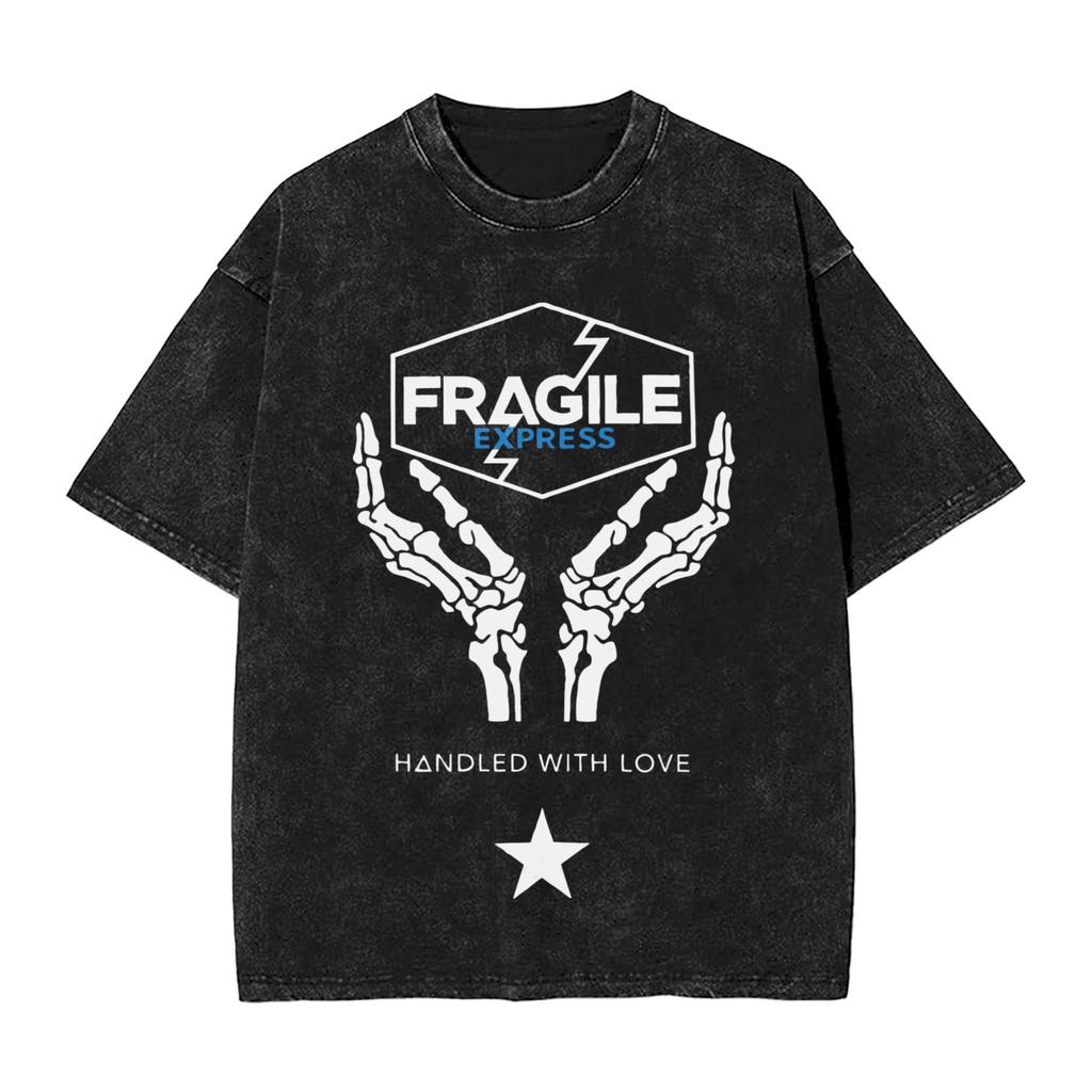 DEATH STRANDING Logo Print T-Shirts Harajuku Gewaschene Oversized T-Shirts Sommer Baumwolle Kurzarm T-Shirts Oberteile Herren Damen Kleidung