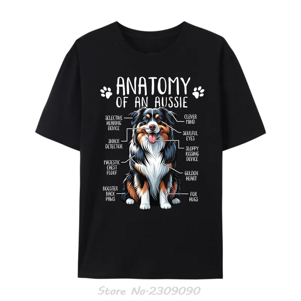 

Funny Anatomy Australian Shepherd Dog Lover Aussie Owner Designer T-shirt Men Casual Cotton T Shirt Fashion New Oversized Tshirt S разноцветный