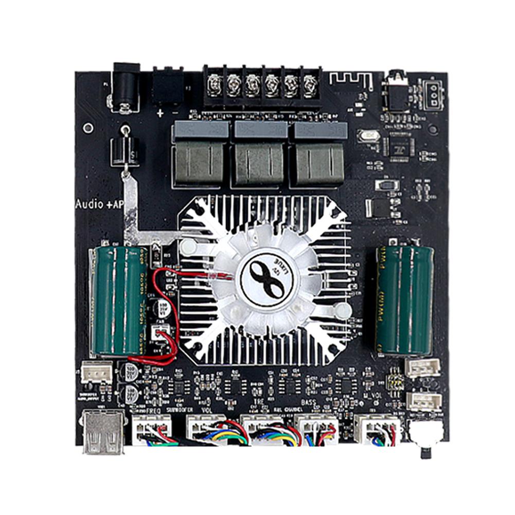 Módulo Mini Amplificador de Potência Chips HiFi Placa Amplificadora de Áudio CC 15-36V 160W X 2+220W Subwoofer Estéreo para Alto-falantes Domésticos DIY