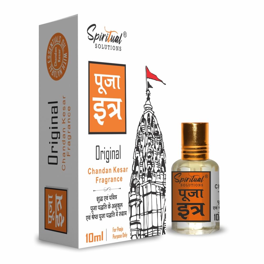 Pooja Itra Mogra 10 ML | Premium Pooja Itra for Home and Mandir | Pure and Natural Fragrances for Worship