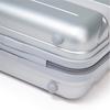 14"/19"/24"/28" 4-Piece ABS Spinner Luggage Set – Large & Medium Sizes – Integrated Combination Lock & 14" Cosmetic Bag (Silver)