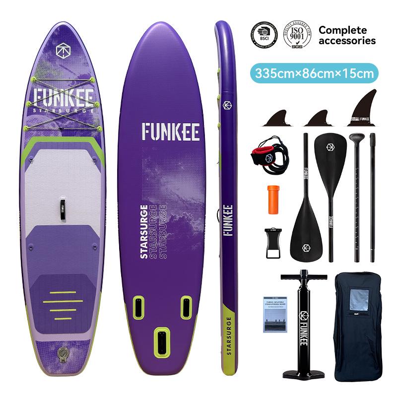 Cross-Border Inflatable Paddleboard - "My Boat Funkee" Surfboard SUP Design