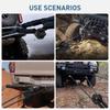 Heavy Duty Snatch Block Soft Shackle Recovery Ring Long Lasting Tow Winch Rope Compatible with ATV UTV Truck