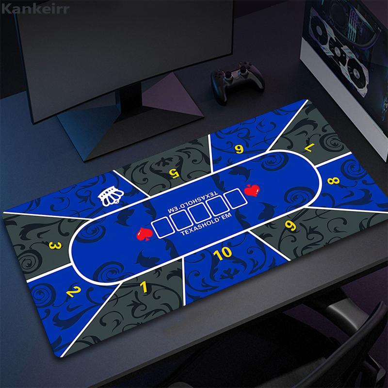50x100cm Professional Poker Mat Texas Holdem Pokers Tablecloth Portable Rubber Waterproof Poker Table Cover Board Desk Game Mat