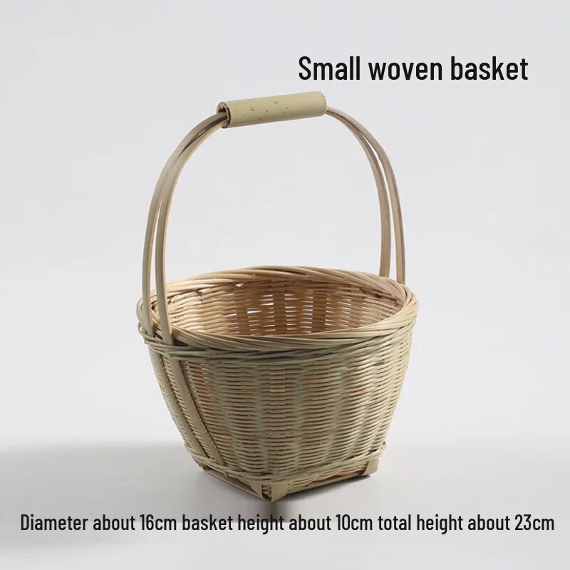 Handwoven Bamboo Mini Picking Basket
