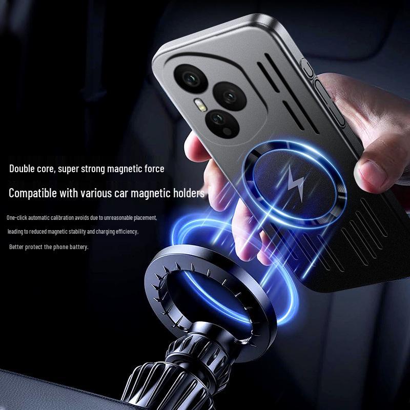 Honor 400 Magnetic Full Coverage Phone Case - Metallic Finish for Men and Women