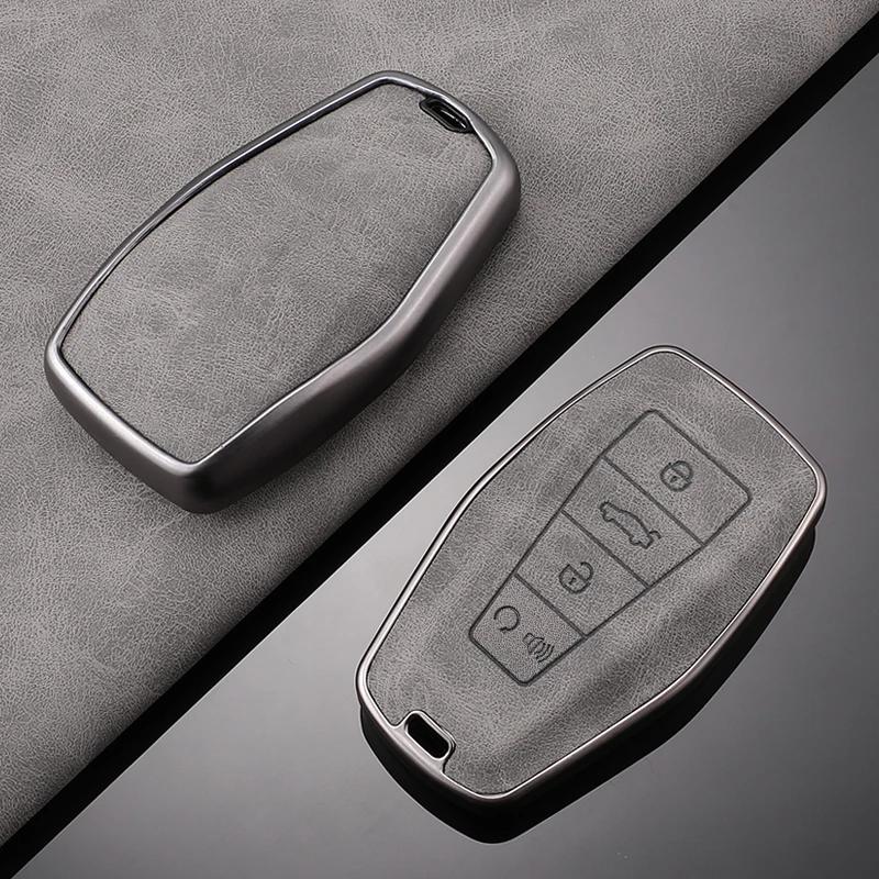 Interior Mouldings TPU Leather Car Key Case For Geely Atlas Boyue NL3 Coolray 2024 X6 X7 EX7 Emgrand Kulrey GT GC9 Auto Accessor