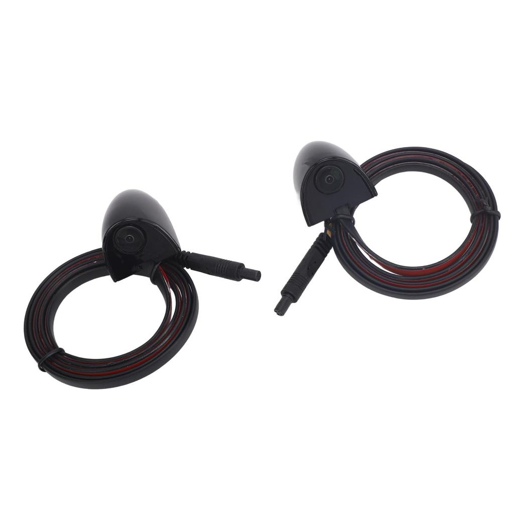 1 Pair Car Side View Camera AHD 1280 X 720 720P Wide Angle Waterproof Side View Reverse Back Up Camera for Vehicle