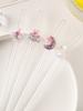 1/5pcs Reusable Handmade Glass Straws, Dream Swan/moon/cloud Glitter Decorations, Cold Drinks/pearl Tea/coffee/juice/Smoothie