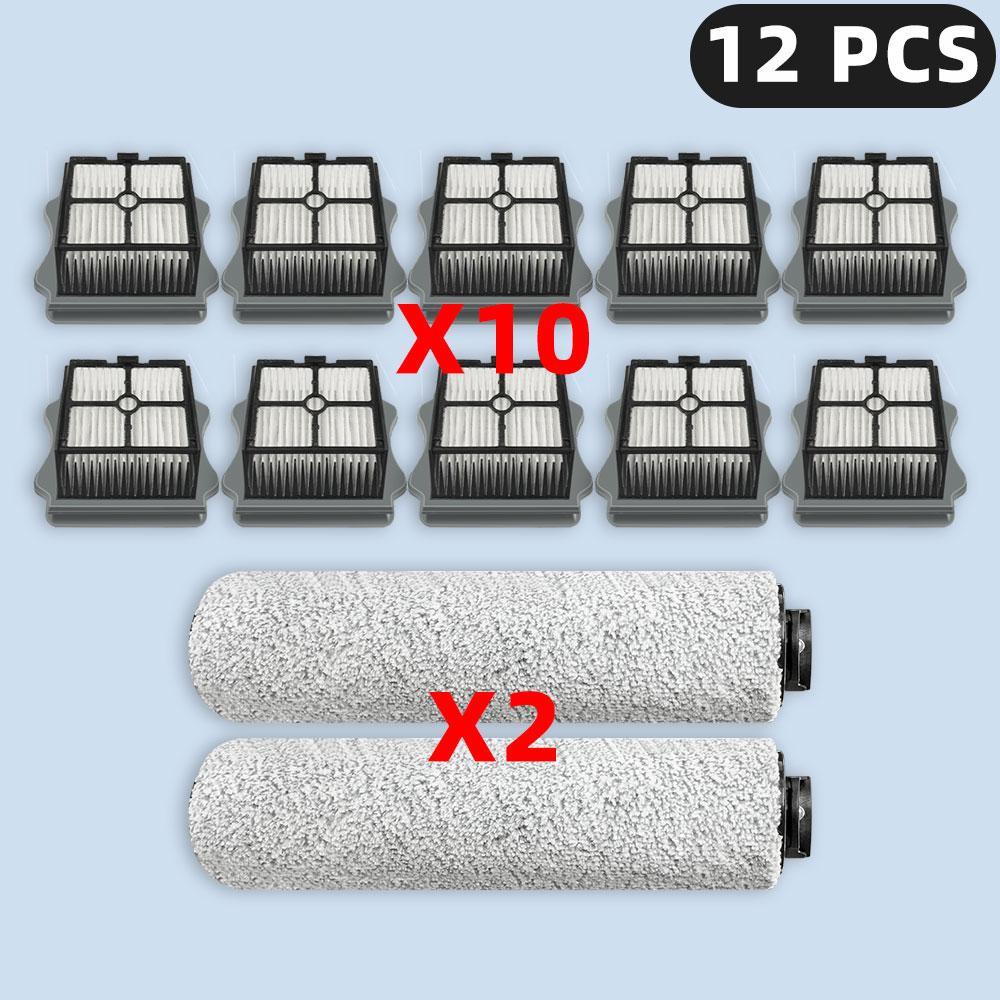 Compatible For ( Tineco Floor One S5 Steam / Tineco iFloor 5 Steam ) Spare Parts Accessories Roller Brush Hepa Filter