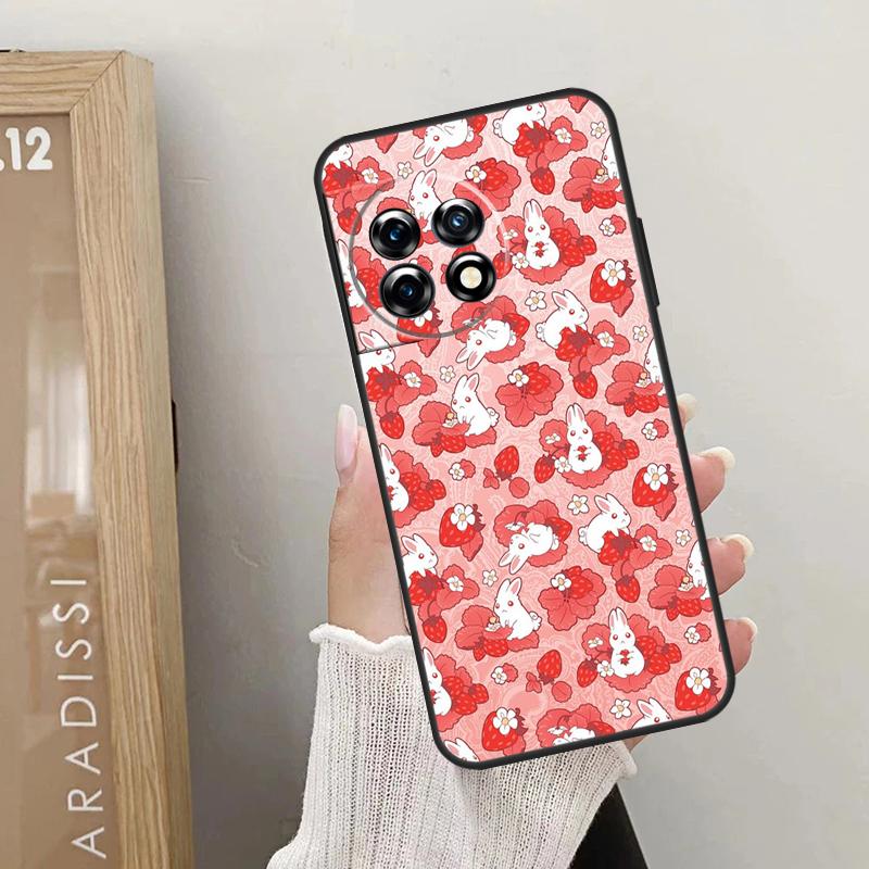 Cute Strawberry Case For OnePlus Nord 5 CE 4 3 2 Lite N20 N30 OnePlus 15 13 12 R 10T 13T 10R 8T 9 10 11 Cover
