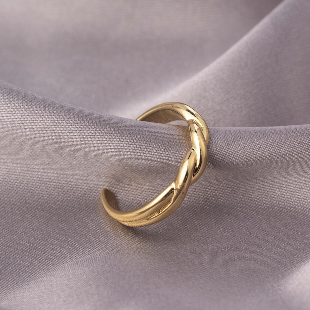 Женское регулируемое роскошное кольцо с цирконом в виде пера