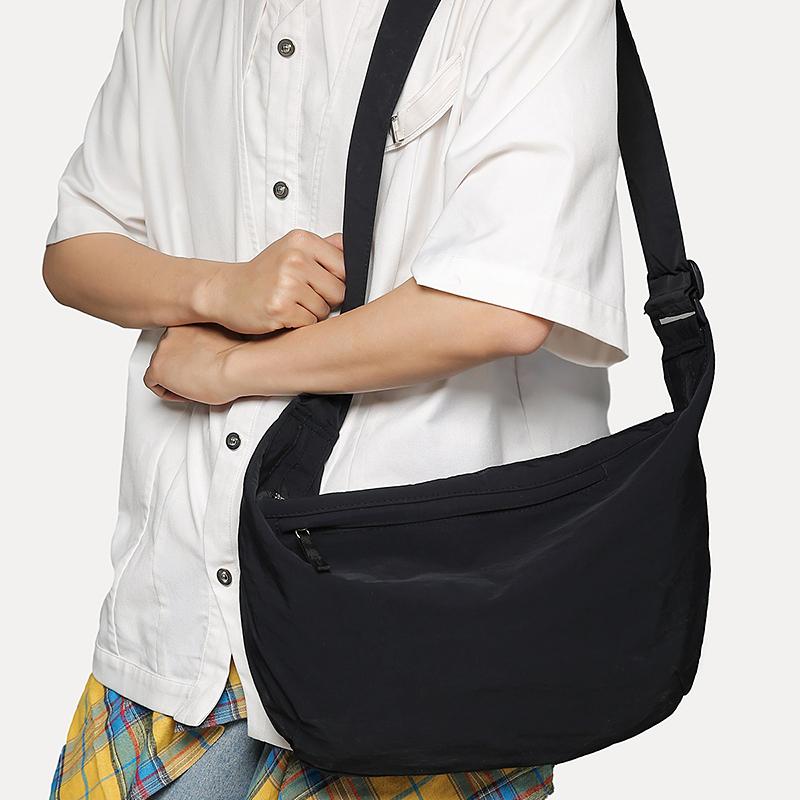 Men's Nylon Crossbody Bag Women's Large Capacity Tote Bag Student Book Bag Commuter Shoulder Bag