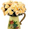 12 Kopf künstliche gefälschte Rose Blume Hochzeit Party Brautstrauß Home Room Decor