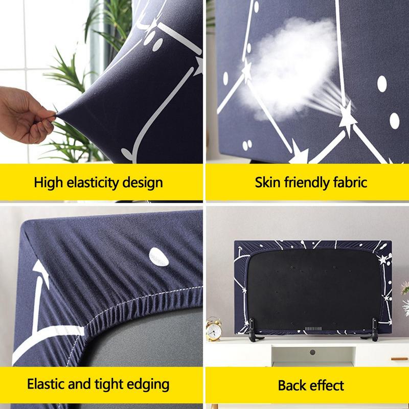 TV Hood Dust-proof Cover Towel 32 Inch 43 Inch 45 Inch 65 Inch Household Hanging LCD TV Cover Universal Cover