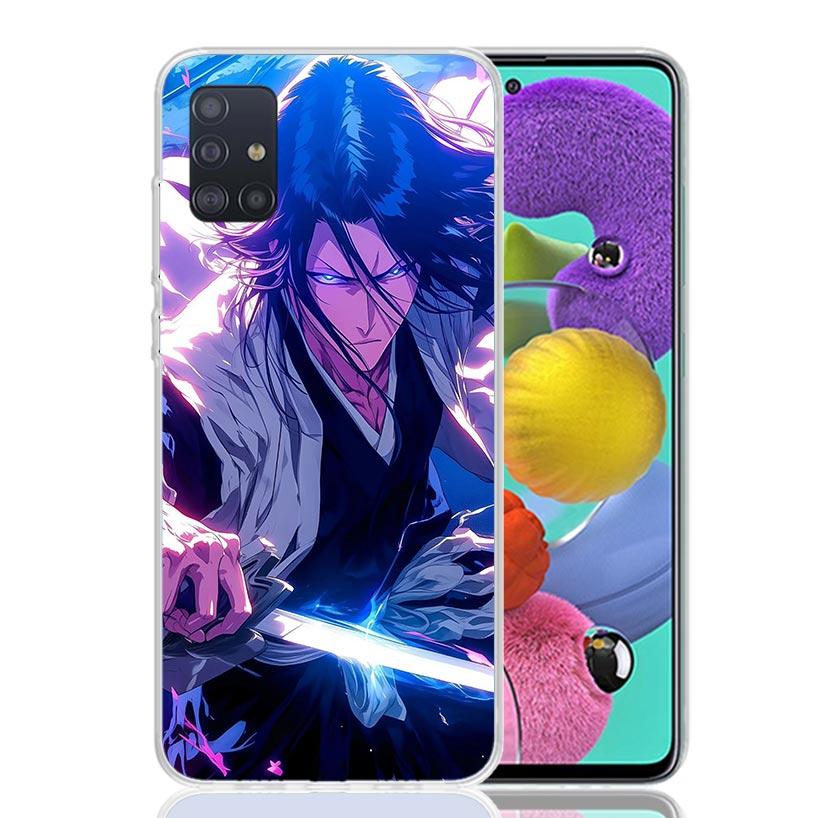 Bleach Kuchiki Byakuya Phone Case For Samsung Galaxy A52 A32 A22 A12 A02S A50S A30S A51 A31 AA71 Note 20 Ultra 10 S10 Plus Galax