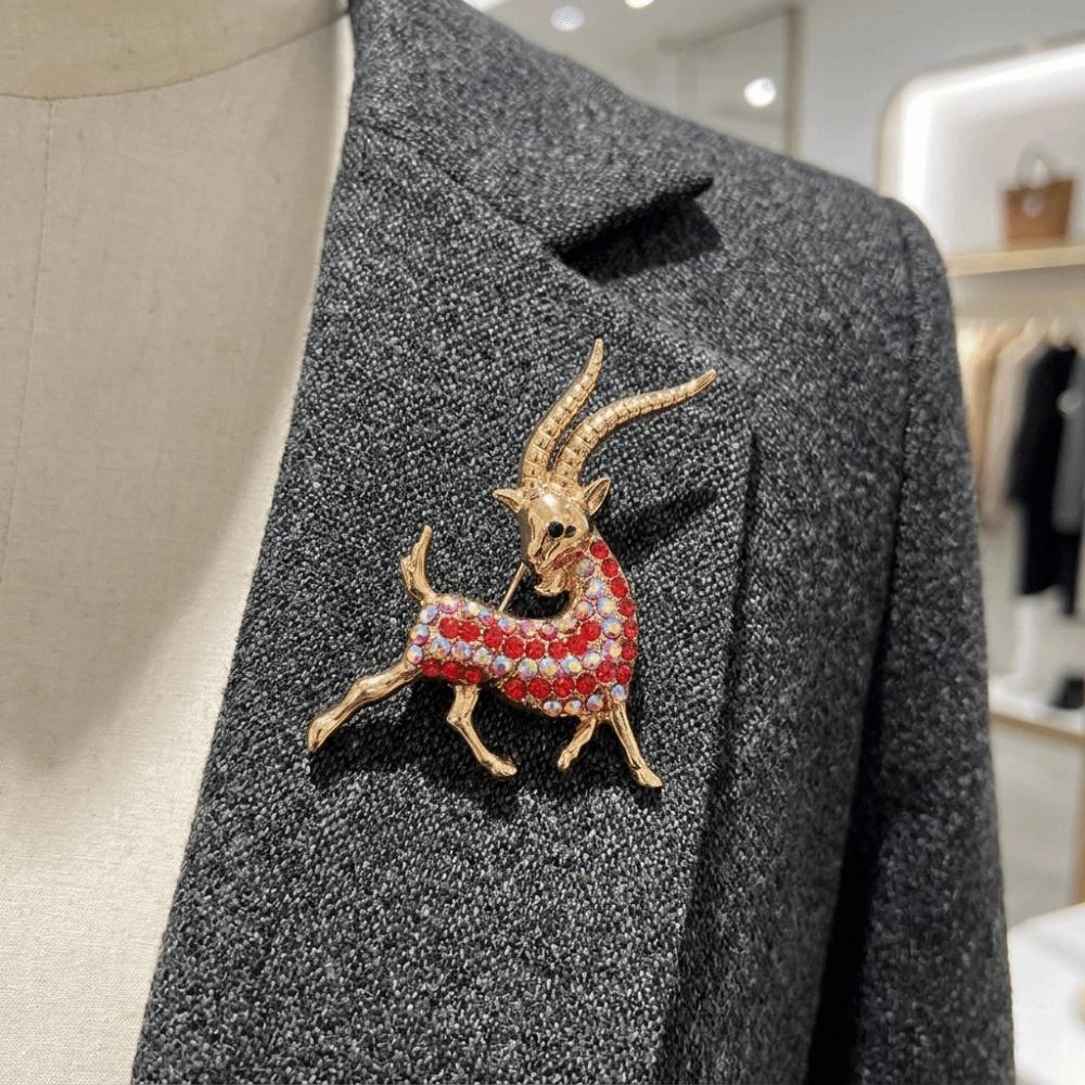 Alloy Animal Series Brooch Korean Style Sheep Lapel Pin Lapel Collar Scarf Decoration