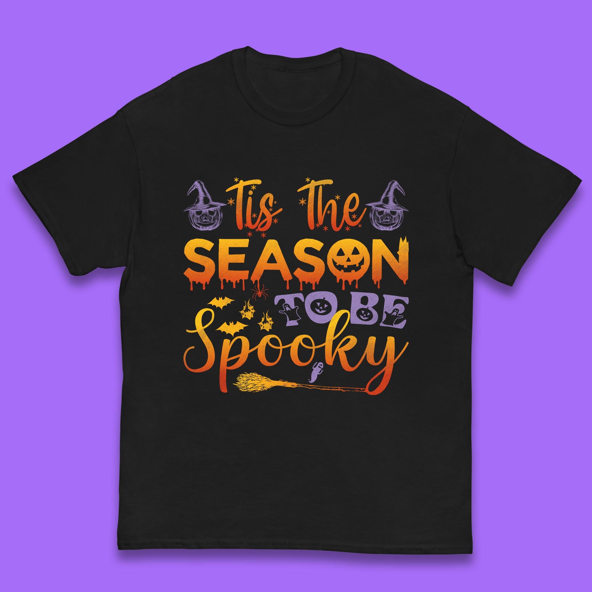 Tis The Season To Be Spooky Halloween Creepy Season Kids T Shirt 150