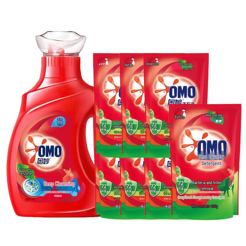 OMO Deep Clean Antibacterial Laundry Detergent Refill - 3.8kg