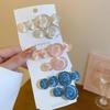 2 teile/satz Vintage Elegante Frauen Pony Seite Clips Koreanische Ozean Blase Haar Rand Clips Transparent Einfarbig Haarnadeln Headwear