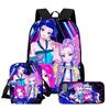 K-Pop Hunter Magic Girls New Children's Backpack DIY Customizable Unisex Student Bag Kindergarten Double Shoulder Cute Cartoon