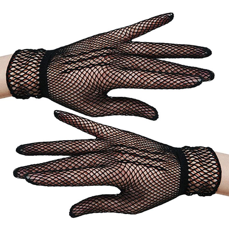 Women Mittens Mesh Fishnet Gloves Driving Gloves Lace Bow Gloves Bride Gloves Gloves