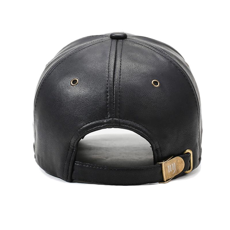 Autumn Winter Men's Velvet Warm Baseball Cap Women Leather Cap Outdoor Cotton Cap