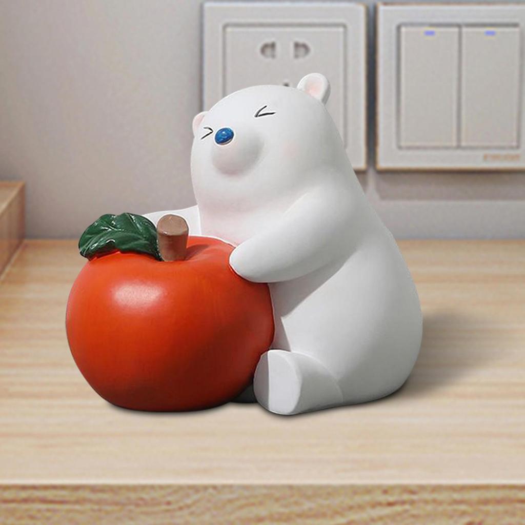 Rabbit Figurine Collectible Home Decoration Animal Figure Cartoon Rabbit Statue For Bedroom Hallway Desk Shelf Table Bookshelf