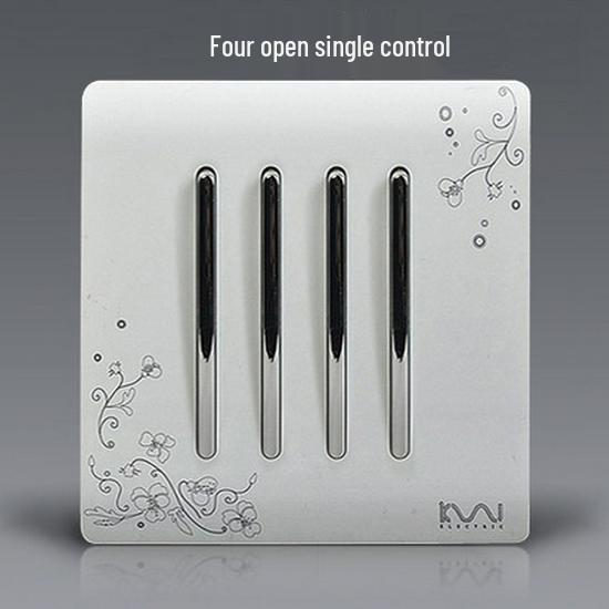 Decorative Wall Socket & Switch Module - Five-Hole Household Power Panel