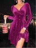 Women's New V-Neck Long Sleeve Fashion Sexy Evening Dress Dress Women's Clothing