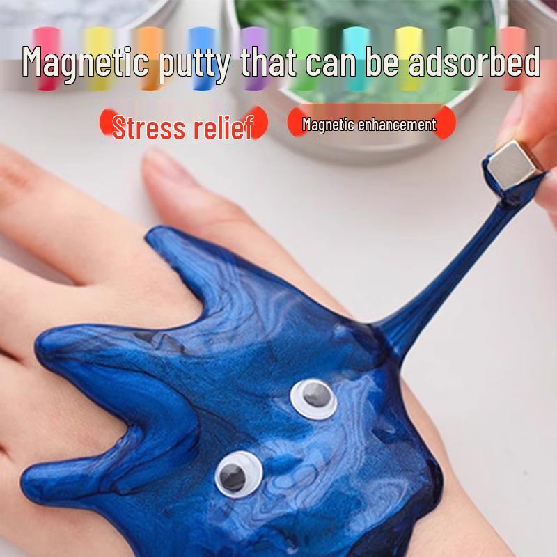 Magnetic Suction Colored Putty - Stress Relief & Educational Toy for Kids