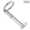 Steel Quick Release Pin with Retaining Ring Safety Lock Detent Pin for Wire Rope Clamp Fastening and Secure Connection Applications