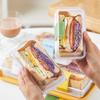 10/50Pcs Sandwich Packaging Box Half-Piece Sandwich Burger Packaging Case Baking Picnic Lunch Box Disposable Plastic Lunch Box