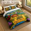 3Pcs Bedding Set Custom Name Text, 1 Sheet 2 Pillowcases Home Bed DecorStardew Valley