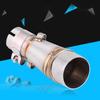 Qiilu 51mm Exhaust Middle Pipe Exhaust Pipe Middle Section Stainless Steel for Kawasaki Z250 Ninja 250 13-16