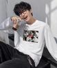 GRAVER ORDINARY [Odnr Unisex] Tattoo Long Sleeve T-Shirt_Charcoal