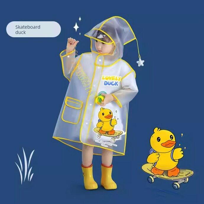 Children's Raincoat, Boys' Waterproof Rain Boots Set, Kidsren's Students' Special Full-Body Rain Poncho for School, Kindergarten Girls' Rain Poncho