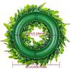 Artificial Boxwood Wreath Faux Artificial Wreath Front Door Hanging Wreath Decoration, 10 Inches